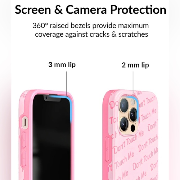 LN — “Don’t Touch” iPhone 13/15 Pro Max Case — Velvet Caviar - Picture 2 of 5